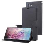 For Galaxy Note 10+ MERCURY GOOSPERY FANCY DIARY Horizontal Flip Leather Case with Holder & Card Slots & Wallet(Black)