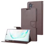For Galaxy Note 10 MERCURY GOOSPERY BRAVO Series Crazy Horse Texture Horizontal Flip Leather Case with Holder & Card Slots & Wallet((Brown)