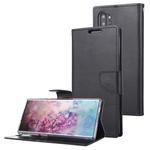 For Galaxy Note 10+ MERCURY GOOSPERY BRAVO Series Crazy Horse Texture Horizontal Flip Leather Case with Holder & Card Slots & Wallet((Black)
