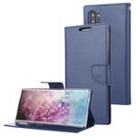 For Galaxy Note 10+ MERCURY GOOSPERY BRAVO Series Crazy Horse Texture Horizontal Flip Leather Case with Holder & Card Slots & Wallet((Navy)