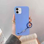 Skin Feeling Protective Case with Lanyard For iPhone 11 Pro(Baby Blue)