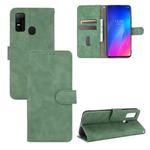 For DOOGEE N30 Solid Color Skin Feel Magnetic Buckle Horizontal Flip Calf Texture PU Leather Case with Holder & Card Slots & Wallet(Green)