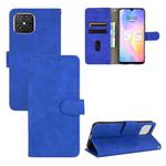For Huawei nova 8 SE Solid Color Skin Feel Magnetic Buckle Horizontal Flip Calf Texture PU Leather Case with Holder & Card Slots & Wallet(Blue)