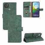 For Motorola Moto G9 Power Solid Color Skin Feel Magnetic Buckle Horizontal Flip Calf Texture PU Leather Case with Holder & Card Slots & Wallet(Green)