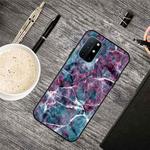 For OnePlus 8T Oil Embossed Coloured Drawing Pattern Shockproof  TPU Protective Case(Marble)