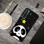 For Huawei P Smart 2021 Oil Embossed Coloured Drawing Pattern Shockproof  TPU Protective Case(Cute Bear)