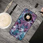 For Huawei Mate 40 Oil Embossed Coloured Drawing Pattern Shockproof  TPU Protective Case(Marble)