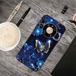 For Huawei Mate 40 Oil Embossed Coloured Drawing Pattern Shockproof  TPU Protective Case(Phnom Penh Butterfly)