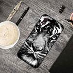 For Samsung Galaxy A01 Core Oil Embossed Coloured Drawing Pattern Shockproof  TPU Protective Case(White Tiger)
