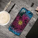 For Samsung Galaxy S20 FE Oil Embossed Coloured Drawing Pattern Shockproof  TPU Protective Case(Colorful Lace)