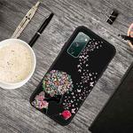 For Samsung Galaxy S20 FE Oil Embossed Coloured Drawing Pattern Shockproof  TPU Protective Case(Corolla Girl)
