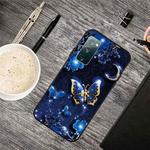For Samsung Galaxy S20 FE Oil Embossed Coloured Drawing Pattern Shockproof  TPU Protective Case(Phnom Penh Butterfly)