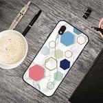 For Samsung Galaxy A01 Core Frosted Fashion Marble Shockproof  TPU Protective Case(More Six-sided Rows)