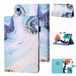For Huawei MatePad T 8 Colored Drawing Stitching Horizontal Flip Leather Case TPU Bottom Case with Holder & Card Slots & Anti-skid Strip & Pen Slot(Quicksand)