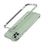 For iPhone 12 Pro Aurora Series Lens Protector + Metal Frame Protective Case(Green)