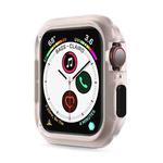 Silicone Frame Protective Case For Apple Watch Series 6 & SE & 5 & 4 44mm(Black)