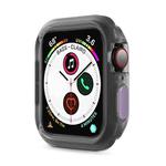 Silicone Frame Protective Case For Apple Watch Series 6 & SE & 5 & 4 44mm(Purple)
