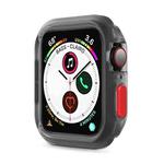 Silicone Frame Protective Case For Apple Watch Series 6 & SE & 5 & 4 44mm(Red)