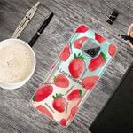 For Xiaomi Mi 10T Lite 5G Colored Drawing Clear TPU Protective Cases(Love Strawberry)
