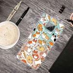 For Xiaomi Mi 10T Lite 5G Colored Drawing Clear TPU Protective Cases(Corgis)