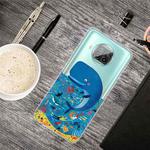 For Xiaomi Mi 10T Lite 5G Colored Drawing Clear TPU Protective Cases(Whale Seabed)