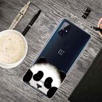 For OnePlus Nord N10 5G Colored Drawing Clear TPU Protective Cases(Hug Face Bear)