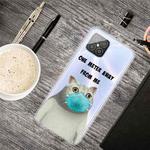 For Huawei Nova 8 SE Colored Drawing Clear TPU Protective Cases(Mask Cat)