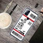 For OnePlus Nord N100 Boarding Pass Series TPU Phone Protective Case(Kuala Lumpur)