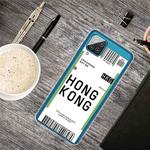 For Samsung Galaxy A12 Boarding Pass Series TPU Phone Protective Case(Hong Kong)