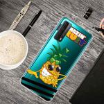 For Huawei P Smart 2021 Shockproof Painted Transparent TPU Protective Case(Pineapple)