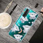 For Huawei P Smart 2021 Shockproof Painted Transparent TPU Protective Case(Koala)