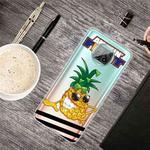 For Xiaomi Mi 10T Lite 5G Shockproof Painted Transparent TPU Protective Case(Pineapple)