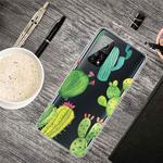 For Xiaomi Mi 10T Pro 5G Shockproof Painted Transparent TPU Protective Case(Cactus)