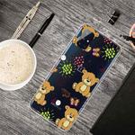 For OnePlus Nord N10 5G Shockproof Painted Transparent TPU Protective Case(Little Brown Bear)