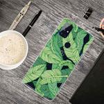 For OnePlus Nord N100 Shockproof Painted Transparent TPU Protective Case(Banana Leaf)