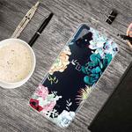 For OnePlus Nord N100 Shockproof Painted Transparent TPU Protective Case(Gem Flower)