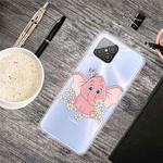 For Huawei Nova 8 SE Shockproof Painted Transparent TPU Protective Case(Little Pink Elephant)