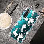 For Huawei P Smart 2021 Shockproof Painted Transparent TPU Protective Case(Alpaca)