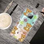 For Xiaomi Mi 10T Lite 5G Shockproof Painted Transparent TPU Protective Case(Little Brown Bear)