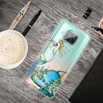 For Xiaomi Mi 10T Lite 5G Shockproof Painted Transparent TPU Protective Case(Mermaid)