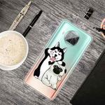 For Xiaomi Mi 10T Lite 5G Shockproof Painted Transparent TPU Protective Case(Selfie Dog)