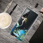For Xiaomi Mi 10T Pro Shockproof Painted Transparent TPU Protective Case(Mermaid)