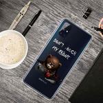 For OnePlus Nord N10 5G Shockproof Painted Transparent TPU Protective Case(Chainsaw Bear)