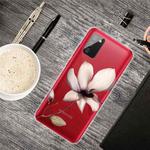 For Samsung Galaxy A02s Colored Drawing Clear TPU Protective Cases(A Lotus)