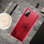 For Samsung Galaxy A02s Colored Drawing Clear TPU Protective Cases(Dandelion)