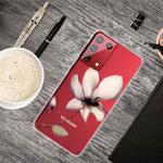 For Samsung Galaxy S21+ 5G Colored Drawing Clear TPU Protective Cases(A Lotus)