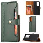 For Samsung Galaxy S30 Ultra Calf Texture Double Fold Clasp Horizontal Flip Leather Case with Photo Frame & Holder & Card Slots & Wallet(Green)