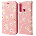For OPPO Realme 5 & C3 Glittering Daisy Magnetic Horizontal Flip Leather Case with Holder & Card Slots & Photo Frame(Pink)
