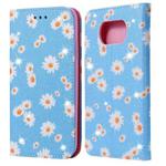 For Xiaomi Poco X3 NFC Glittering Daisy Magnetic Horizontal Flip Leather Case with Holder & Card Slots & Photo Frame(Blue)