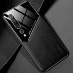 For Xiaomi Mi 10 Pro All-inclusive Leather + Organic Glass Protective Case with Metal Iron Sheet(Black)